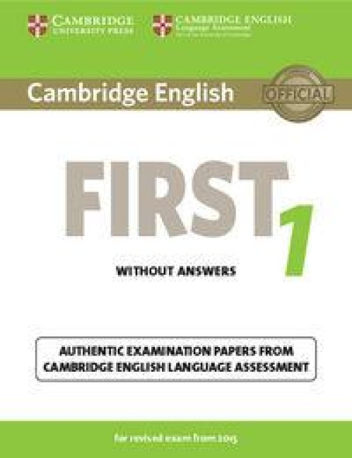 Cambridge English First 1 for Revised Exam from 2015 Student's Book Without Answers - 