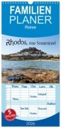 Cover-Bild zum Titel 'Familienplaner 2026 - Rhodos, eine Sonneninsel mit 5 Spalten (Wandkalender, 21 x 45 cm) CALVENDO' von 'Stanislaws Photography'