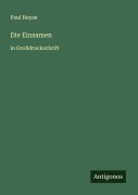 Cover-Bild zum Titel 'Die Einsamen' von 'Paul Heyse'