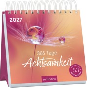 Cover-Bild zum Titel 'Postkartenkalender 365 Tage Achtsamkeit 2027' von ''