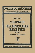 Cover-Bild zum Titel 'Technisches Rechnen' von 'V. Happach'