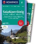 Cover-Bild zum Titel 'KOMPASS Wanderführer SalzAlpenSteig, Chiemsee, Königssee, Hallstätter See, 40 Touren mit Extra-Tourenkarte' von 'Geraldine Fella'