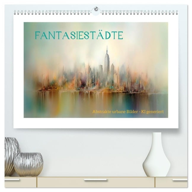 Fantasiestädte (hochwertiger Premium Wandkalender 2026 DIN A2 quer), Kunstdruck in Hochglanz - Cathrin Illgen