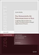 Cover-Bild zum Titel 'Das Alemannische der Rätoroman:innen in Bern' von 'Andrin Büchler'