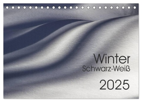 Winter Schwarz-Weiß (Tischkalender 2025 DIN A5 quer), CALVENDO Monatskalender - Horst Eisele