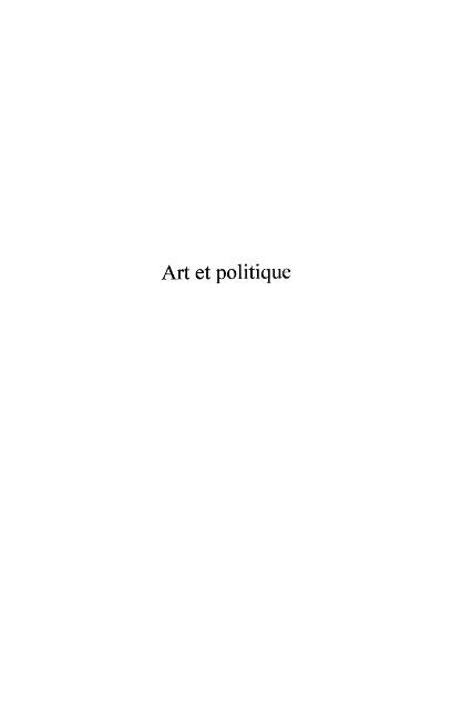 Art et politique - Jean-Marc Lachaud