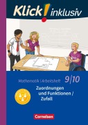 Cover-Bild zum Titel 'Klick! inklusiv 9./10. Schuljahr - Arbeitsheft 4 - Zuordnungen und Funktionen / Zufall' von 'Elisabeth Jenert, Petra Kühne'