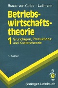 Betriebswirtschaftstheorie - Gert Laßmann, Walther Busse Von Colbe