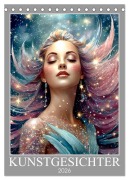 Cover-Bild zum Titel 'Kunstgesichter (Tischkalender 2026 DIN A5 hoch), CALVENDO Monatskalender' von 'Werner Braun'