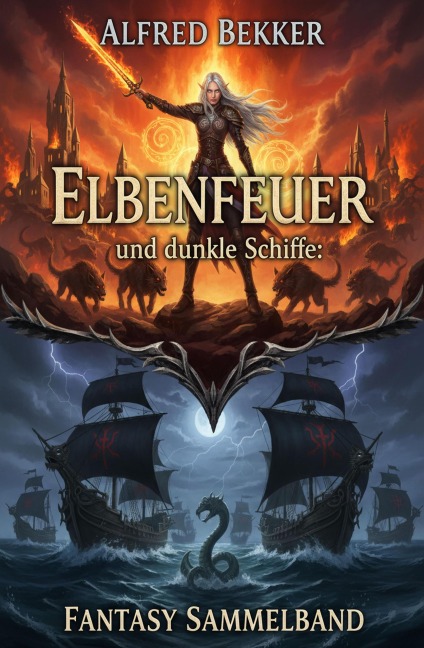 Elbenfeuer und dunkle Schiffe: Fantasy Sammelband - Alfred Bekker