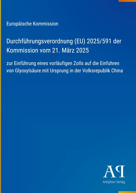 Durchführungsverordnung (EU) 2025/591 der Kommission vom 21. März 2025 - Europäische Kommission