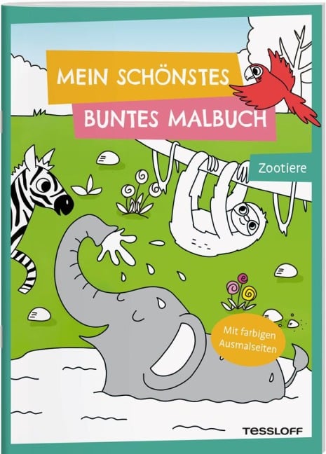 Mein schönstes buntes Malbuch. Zootiere - 