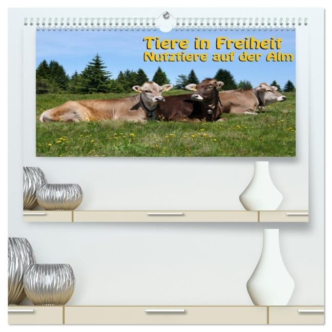 Tiere in Freiheit - Nutztiere auf der Alm (hochwertiger Premium Wandkalender 2026 DIN A2 quer), Kunstdruck in Hochglanz - Georg Niederkofler