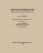 Cover-Bild zum Titel 'Röntgentherapie' von 'H. E. Schmidt, Arthur Hessmann'