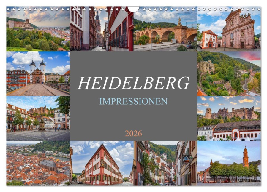 Heidelberg Impressionen (Wandkalender 2026 DIN A3 quer), CALVENDO Monatskalender - Dirk Meutzner