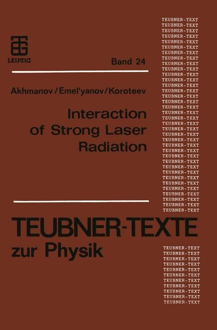 Interaction of Strong Laser Radiation with Solids and Nonlinear Optical Diagnostics of Surfaces - Nikolaj Koroteev