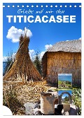 Erlebe mit mir den Titicacasee (Tischkalender 2025 DIN A5 hoch), CALVENDO Monatskalender - Nadine Büscher