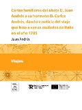 Cover-Bild zum Titel 'Cartas familiares del abate D. Juan Andres a su hermano D. Carlos Andres, dandole noticia del viage que hizo a varias ciudades de Italia en el año 1785 [-1791]' von 'Juan Andrés'