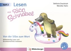 Cover-Bild zum Titel 'Lesen mit Rico Schnabel, Heft 2: Von der Silbe zum Wort' von 'Stefanie Drecktrah, Mareike Hahn'