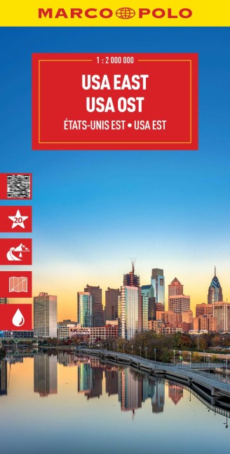 MARCO POLO Reisekarte USA Ost 1:2 Mio. - 