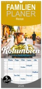 Familienplaner 2026 - Kolumbien - Eine unvergessliche Reise durch das bunte Land. mit 5 Spalten (Wandkalender, 21 x 45 cm) CALVENDO - Sf Sf