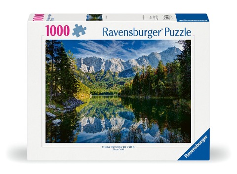 Erwachsenenpuzzle 1000 Teile - Eibsee mit Wettersteingebirge und Zugspitze - 