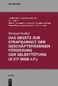 Cover-Bild zum Titel 'Das Gesetz zur Strafbarkeit der geschäftsmäßigen Förderung der Selbsttötung' von 'Michael Rudlof'
