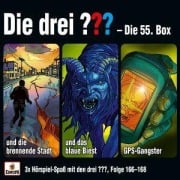 Cover-Bild zum Titel '55. Box (Folgen 166 - 168)' von 'Die Drei ???'