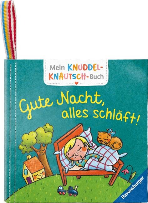 Mein Knuddel-Knautsch-Buch: Gute Nacht; weiches Stoffbuch, waschbares Badebuch, Babyspielzeug ab 6 Monate - Martina Badstuber