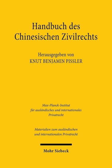 Handbuch des chinesischen Zivilrechts - 