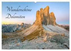 Cover-Bild zum Titel 'Wunderschöne Dolomiten (Wandkalender 2026 DIN A2 quer), CALVENDO Monatskalender' von 'Michael Valjak'