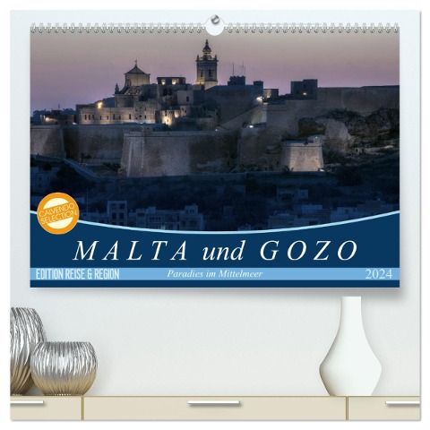 Malta und Gozo Paradies im Mittelmeer (hochwertiger Premium Wandkalender 2024 DIN A2 quer), Kunstdruck in Hochglanz - Joana Kruse