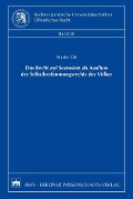 Cover-Bild zum Titel 'Das Recht der Sezession als Ausfluss des Selbstbestimmungsrechts der Völker' von 'Martin Ott'