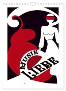 Musikliebe (Wandkalender 2026 DIN A4 hoch), CALVENDO Monatskalender - Silvia Siebler-Ferry