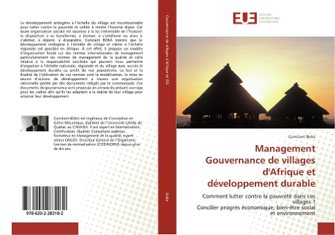 Management Gouvernance de villages d'Afrique et développement durable - Constant Boka