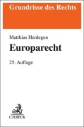 Cover-Bild zum Titel 'Europarecht' von 'Matthias Herdegen'