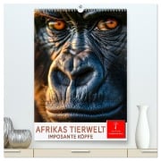 Cover-Bild zum Titel 'Afrikas Tierwelt - imposante Köpfe (hochwertiger Premium Wandkalender 2026 DIN A2 hoch), Kunstdruck in Hochglanz' von 'Peter Roder'