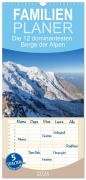Cover-Bild zum Titel 'Familienplaner 2026 - Die 12 dominantesten Berge der Alpen mit 5 Spalten (Wandkalender, 21 x 45 cm) CALVENDO' von 'Bertold Ries'
