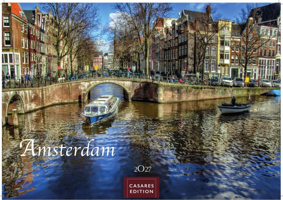 Amsterdam Kalender 2027 - Wandkalender | Fotokalender |Niederlande |Mitteleuropa 35x50cm - Atemberaubende Fotos von Amsterdams Sehenswürdigkeiten, Kanälen und kulturellen Highlights. - 
