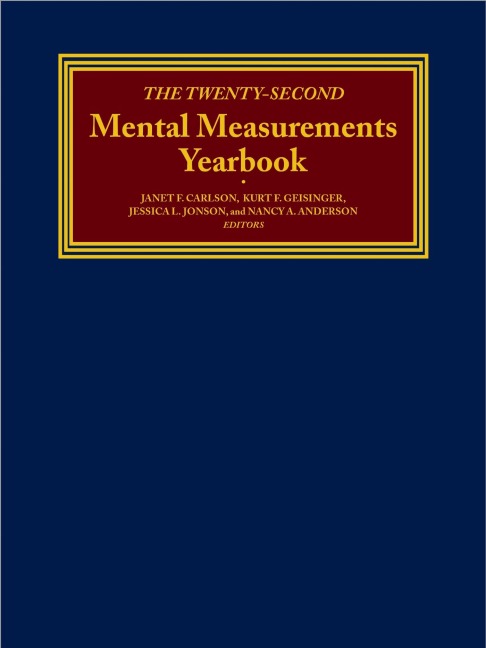 The Twenty-Second Mental Measurements Yearbook - Buros Center