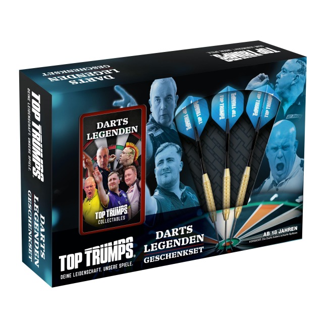 Top Trumps Geschenkset Darts (inkl. Dartpfeile) - 