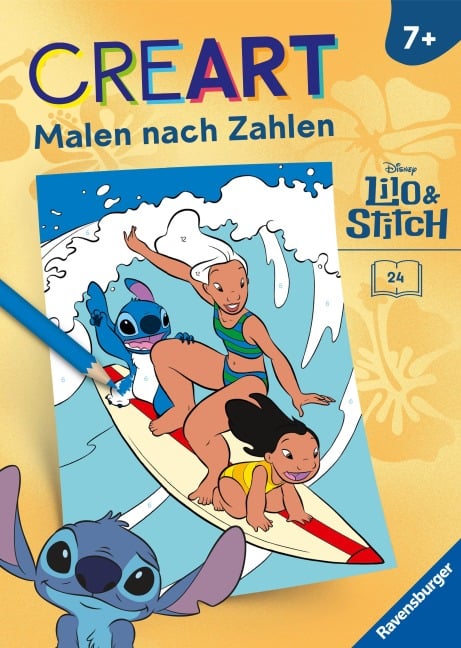 CreArt Malen nach Zahlen ab 7 Disney - Lilo & Stitch - 