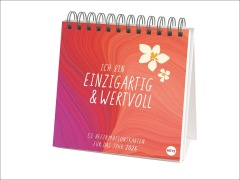 Ich bin einzigartig und wertvoll Premium-Postkartenkalender2026 - 53 Affirmationskarten für das Jahr - 