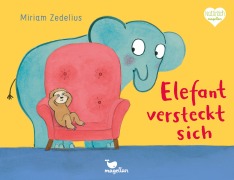 Cover-Bild zum Titel 'Elefant versteckt sich' von 'Miriam Zedelius'