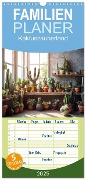 Familienplaner 2025 - Kaktuszauberland mit 5 Spalten (Wandkalender, 21 x 45 cm) CALVENDO - Justyna Jaszke JBJart