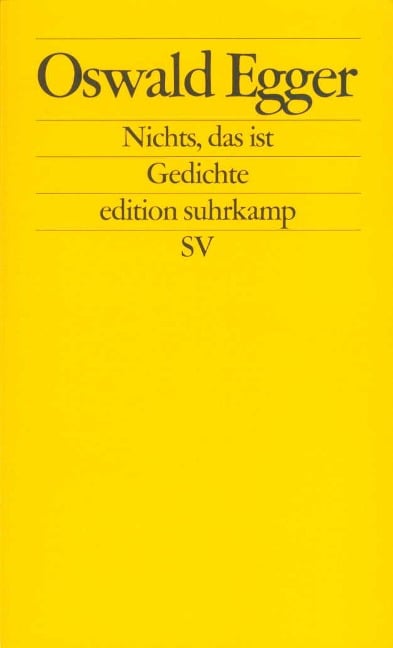 Nichts, das ist - Oswald Egger