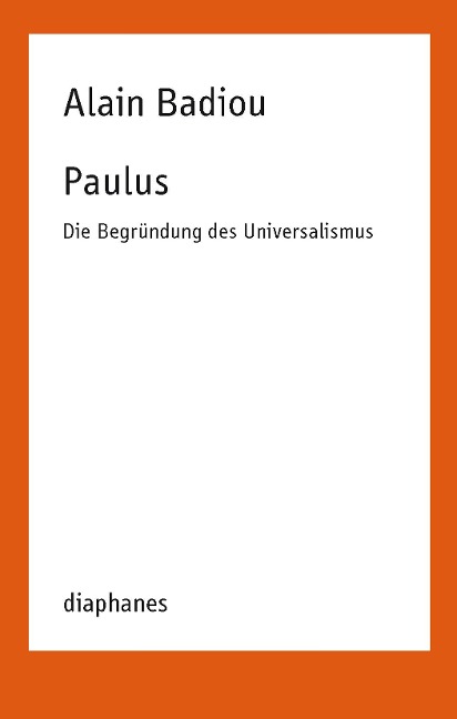 Paulus - Alain Badiou