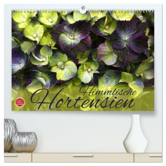 Himmlische Hortensien (hochwertiger Premium Wandkalender 2026 DIN A2 quer), Kunstdruck in Hochglanz - Martina Cross