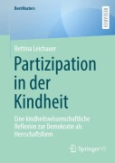 Cover-Bild zum Titel 'Partizipation in der Kindheit' von 'Bettina Leichauer'