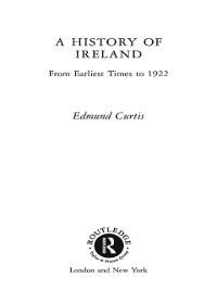 A History of Ireland - Edmund Curtis